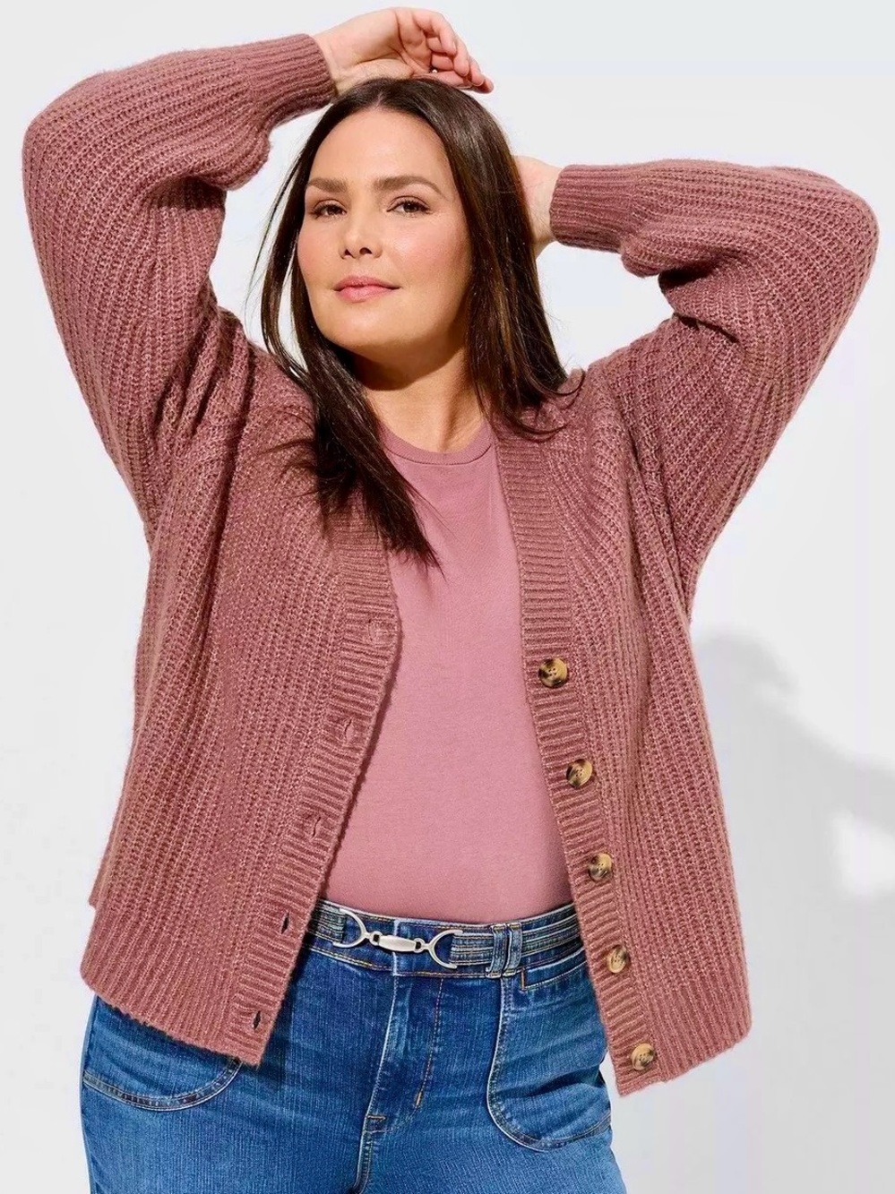 TORRID BUTTON FRONT CARDIGAN